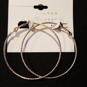 Lauren Conrad hoop earrings gold